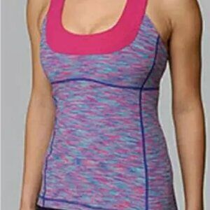 lululemon athletica Pink and Blue Tank Top